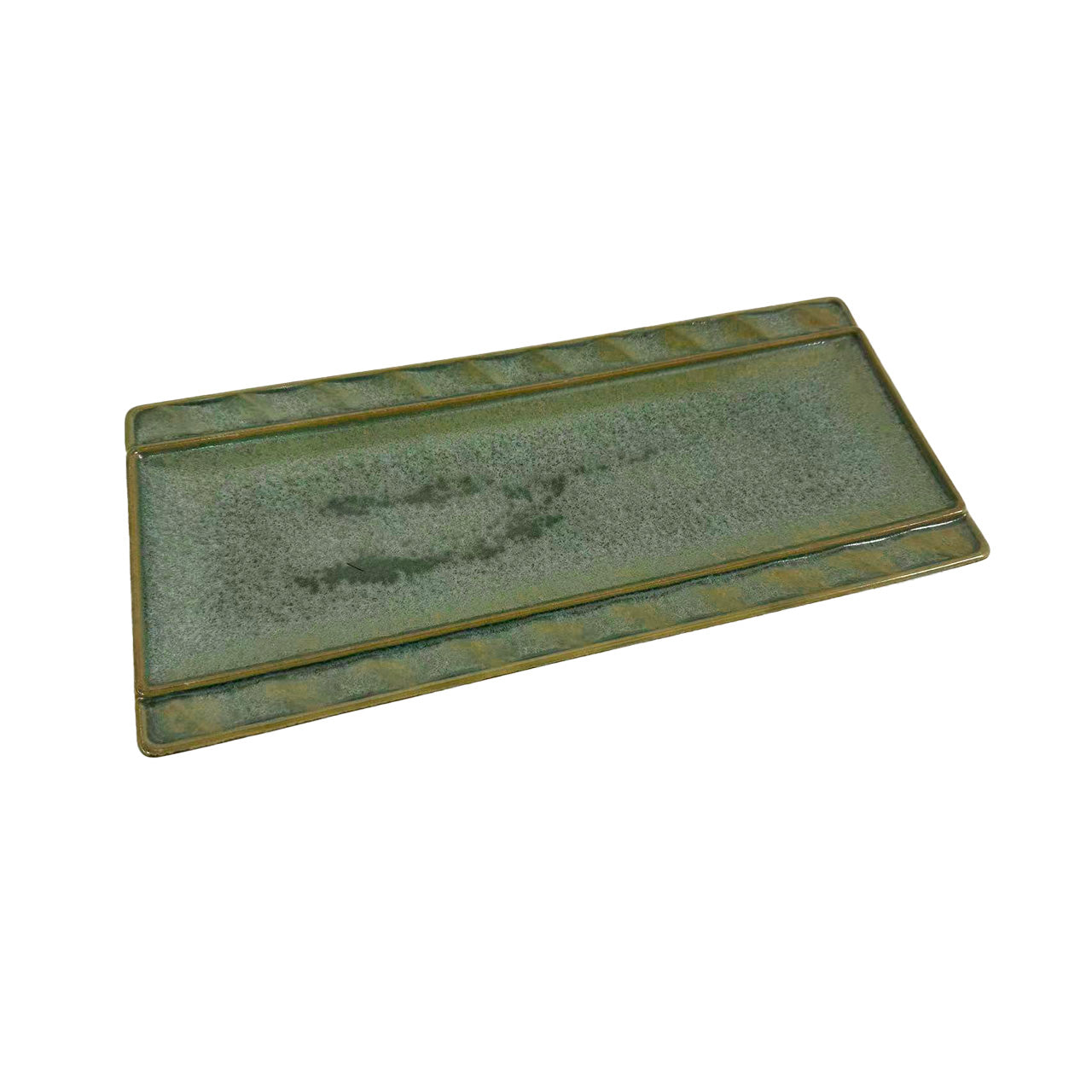 Chefco, 14.5" Ceramic Green Rectangular Plate (GR351302)