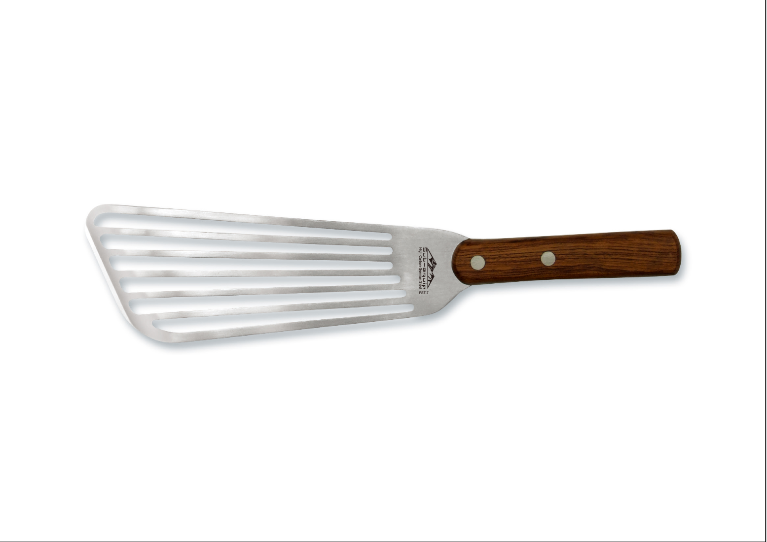 Chefco, 7" Fish Spatula, with Rosewood Handle (FST-7 - Chefcoca
