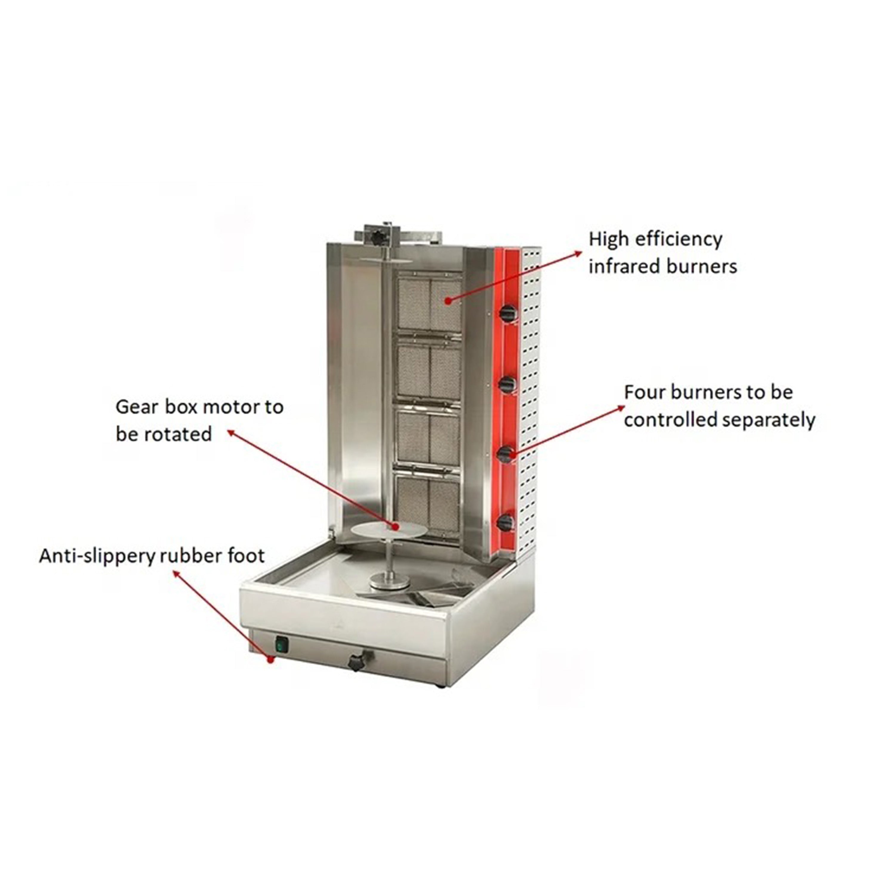 Turbo Range, Natural Gas Vertical Broiler - 100 lb. Capacity, 38,000 BTU