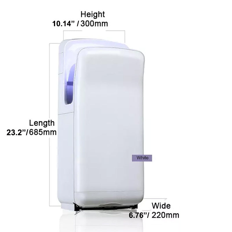 AK2006H Dual Flow Eco-Friendly High Efficient Jet Air Hand Dryer for Public Bathroom