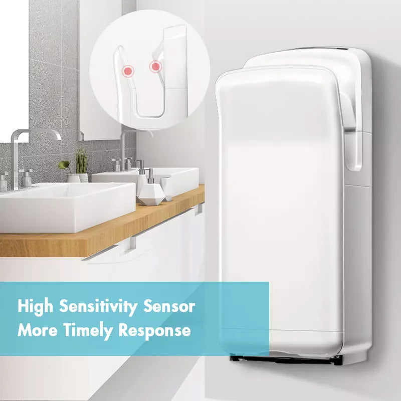AK2006H Dual Flow Eco-Friendly High Efficient Jet Air Hand Dryer for Public Bathroom