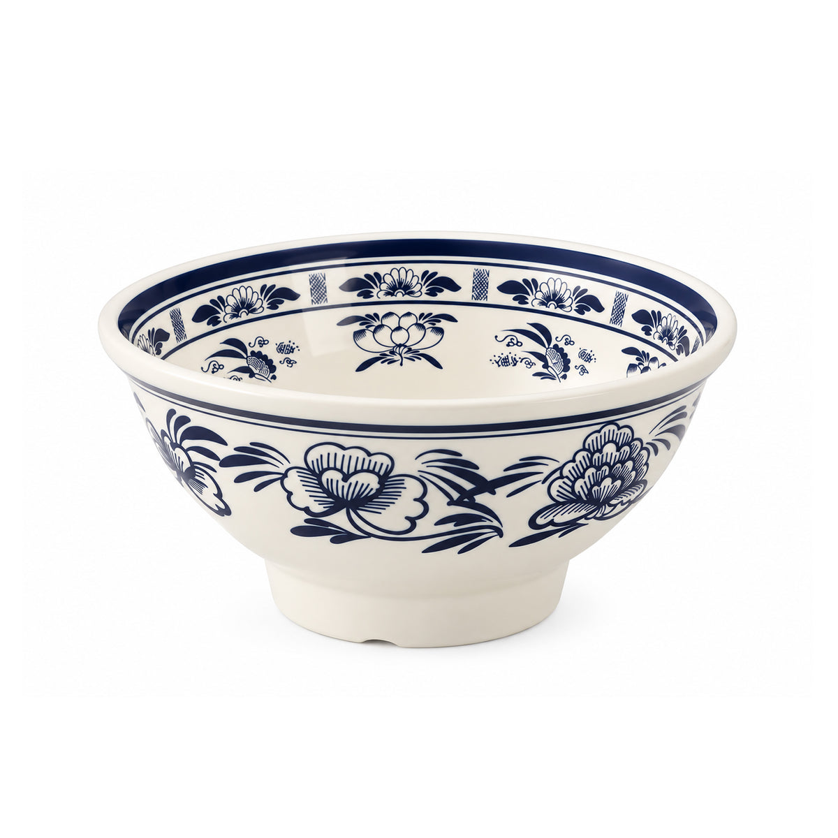 CHEFCO, HFLM-022-8.5, 8.5”Blue Floral noodle soup bowl, melamine