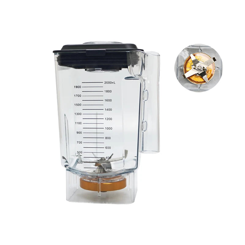 72oz Container Blender with Soundproof Cover & Push Button(HS-212E) - Chefcoca