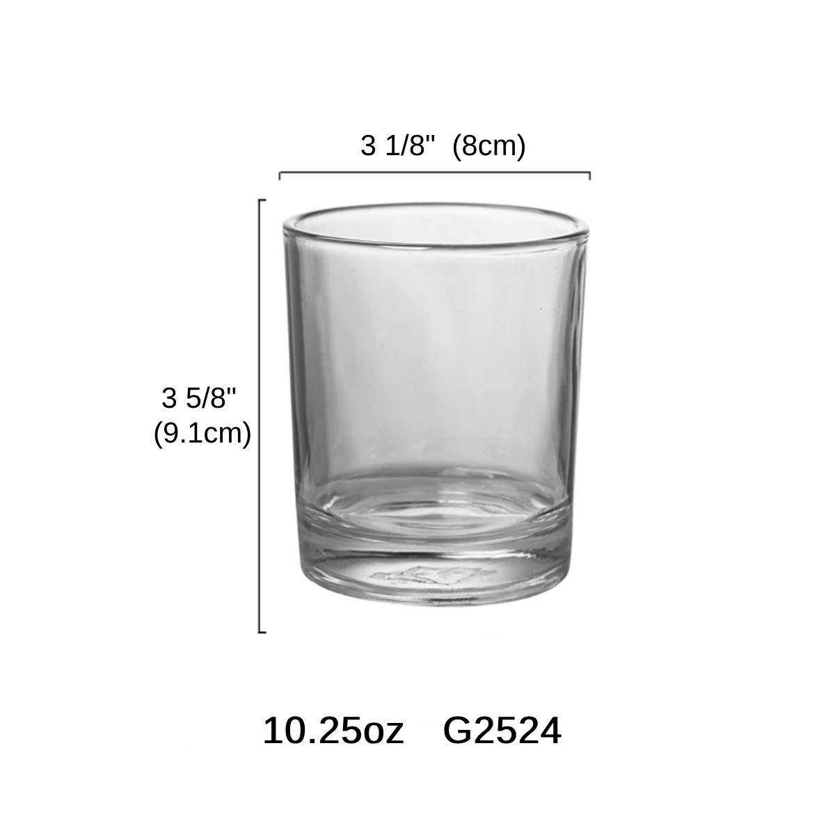 10.25oz Chicago Rocks / Old Fashioned Whisky Glass x12 (G2524)