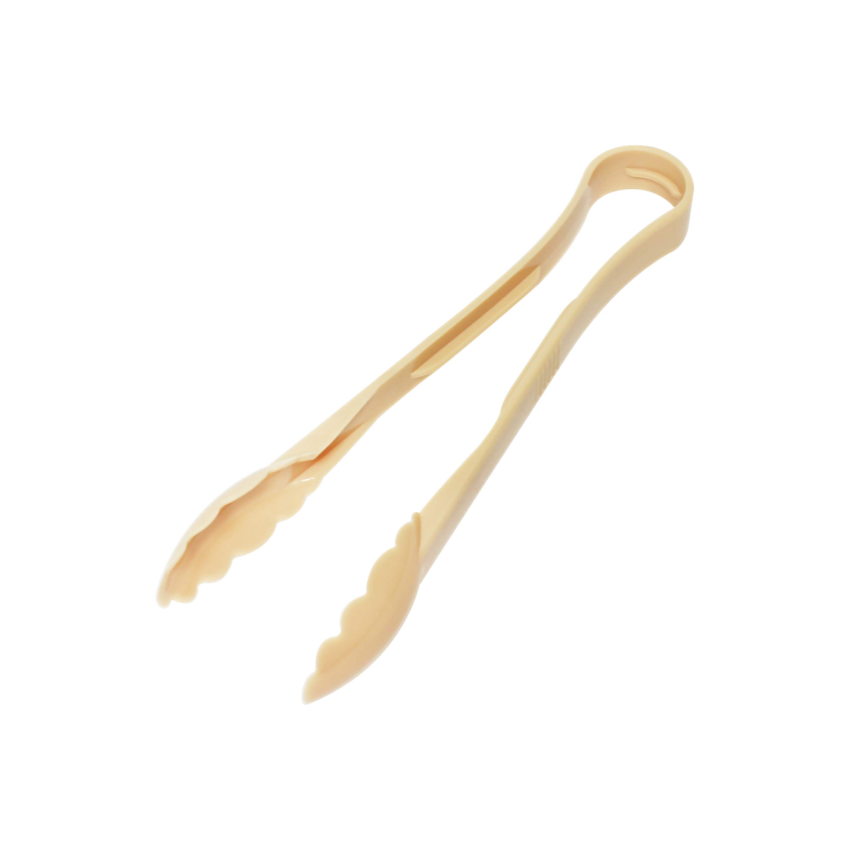 Biege Polycarbonate Utility Tong, 9 inch (P-010-BE) - Chefcoca