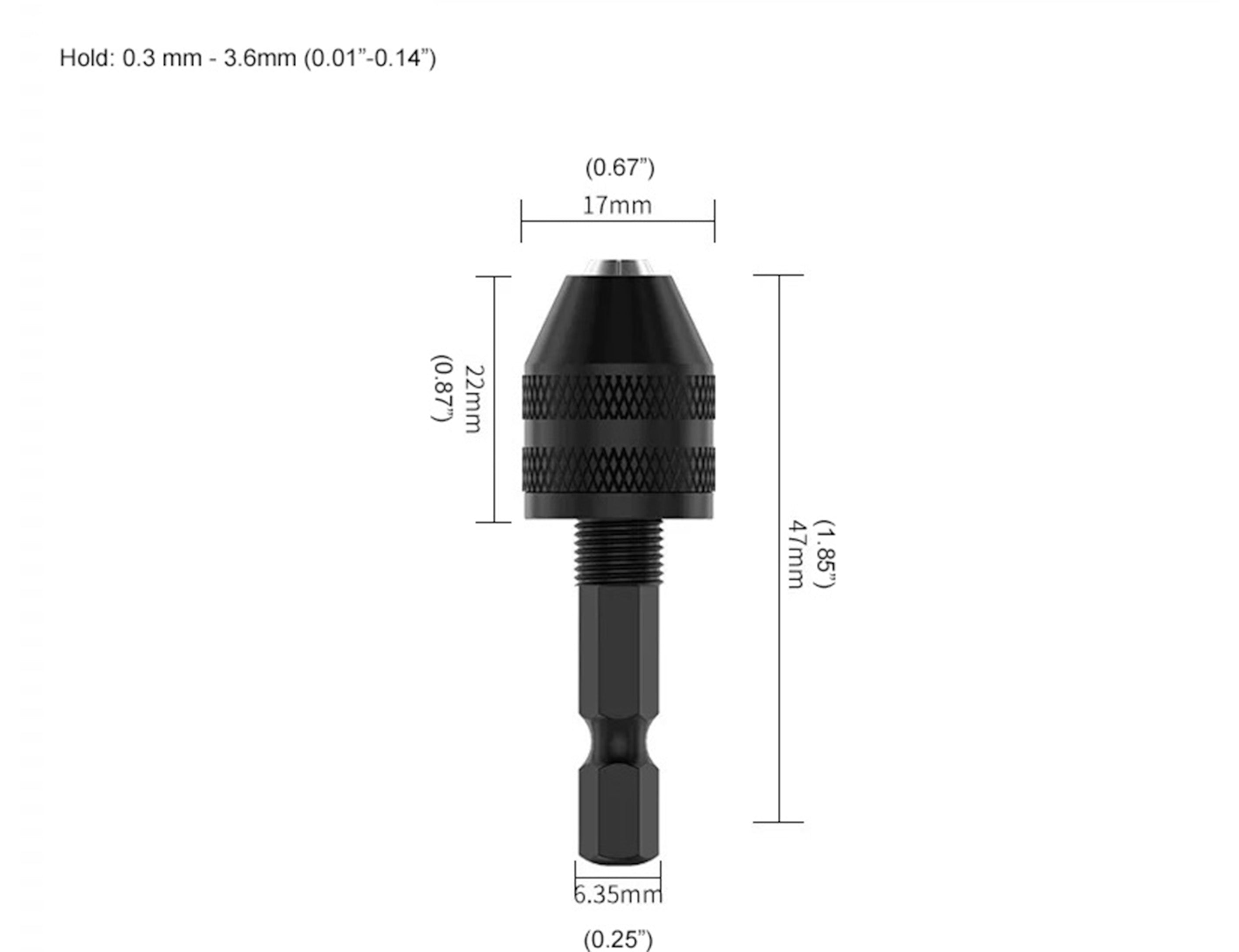 Jet Brunner Pin Set of 3, Keyless Drill chuck and Pins