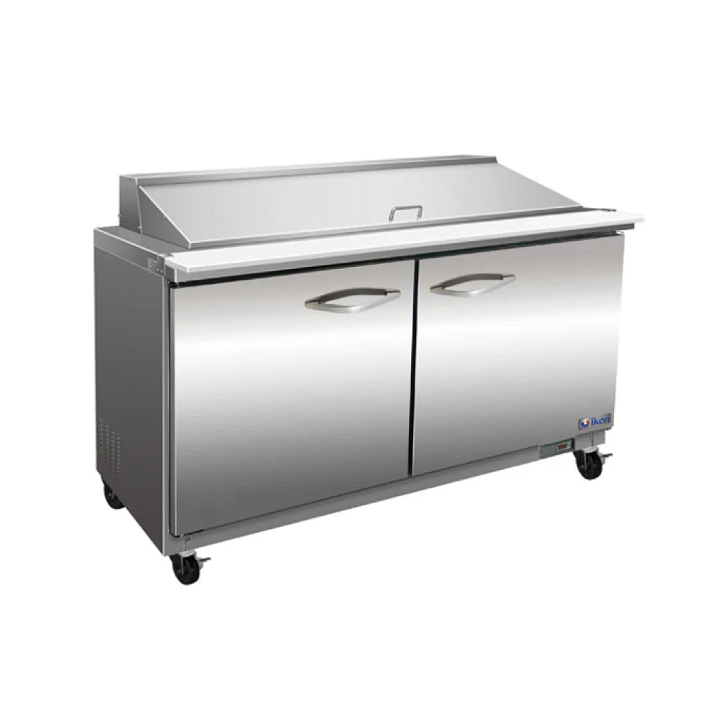Ikon ISP48M 48" 2-Door Megatop Sandwich Prep Table - Chefcoca