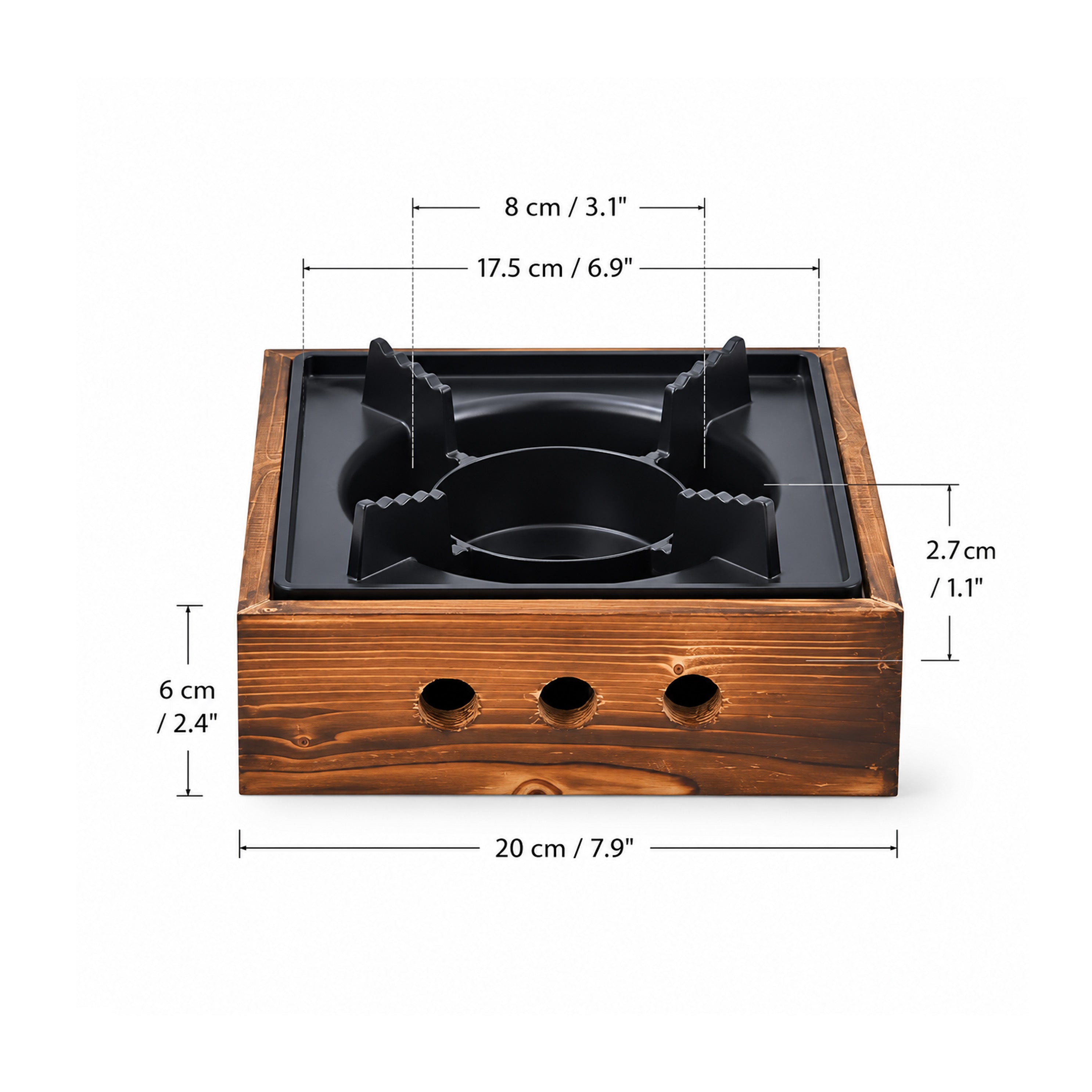 CHEFCO, ISW-8, 8" Portable Barbecue Alcohol Oven Stove Furnace Kitchenware