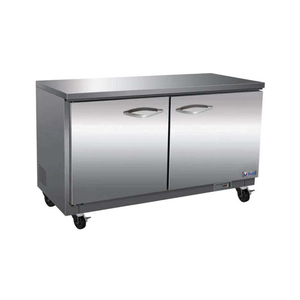 Ikon IUC61F 61" Solid 2-Door Undercounter Freezer - Chefcoca