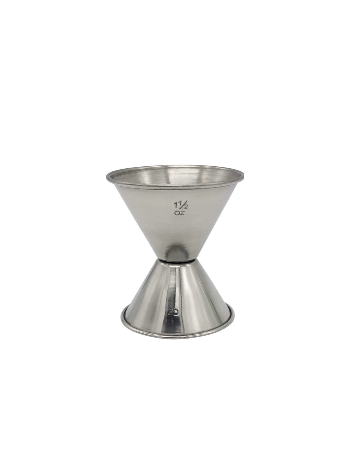 J-4   Jigger, Stainless Steel - 1 x 1-1/2 oz - Chefcoca