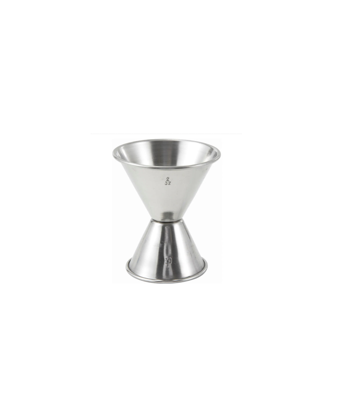 J-5   Jigger, Stainless Steel - 1 x 2 oz - Chefcoca