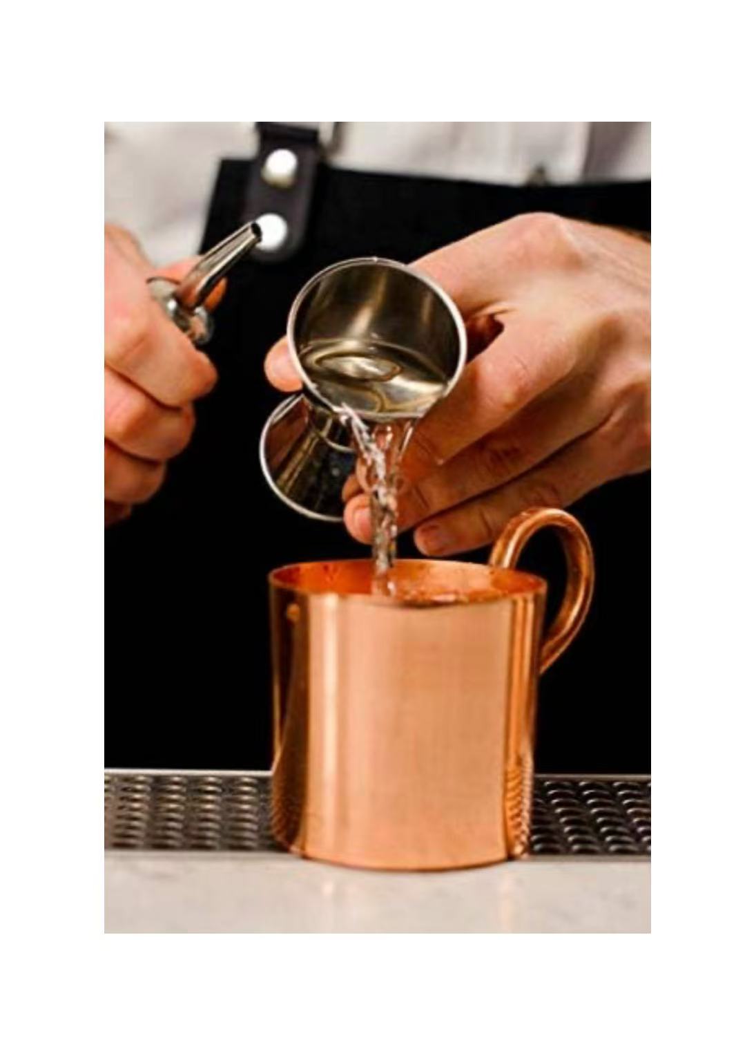 J-4   Jigger, Stainless Steel - 1 x 1-1/2 oz - Chefcoca