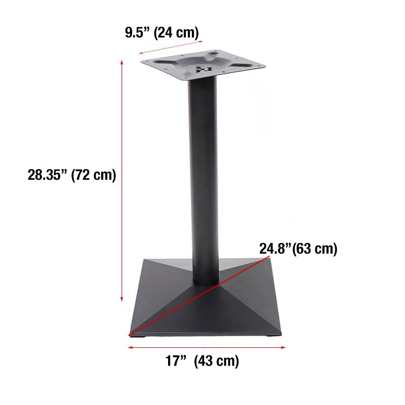 Iron Table Base, 72cm Height