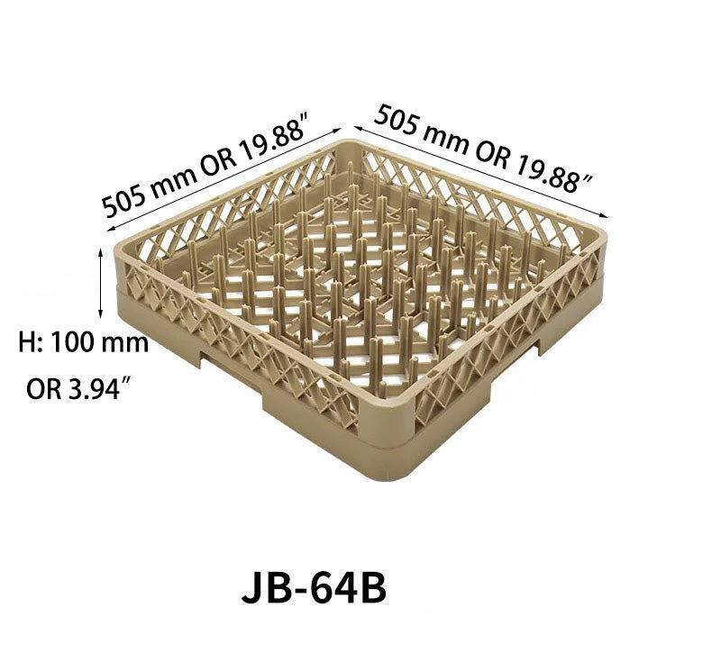 Plastic Peg Rack, 64 Compartments