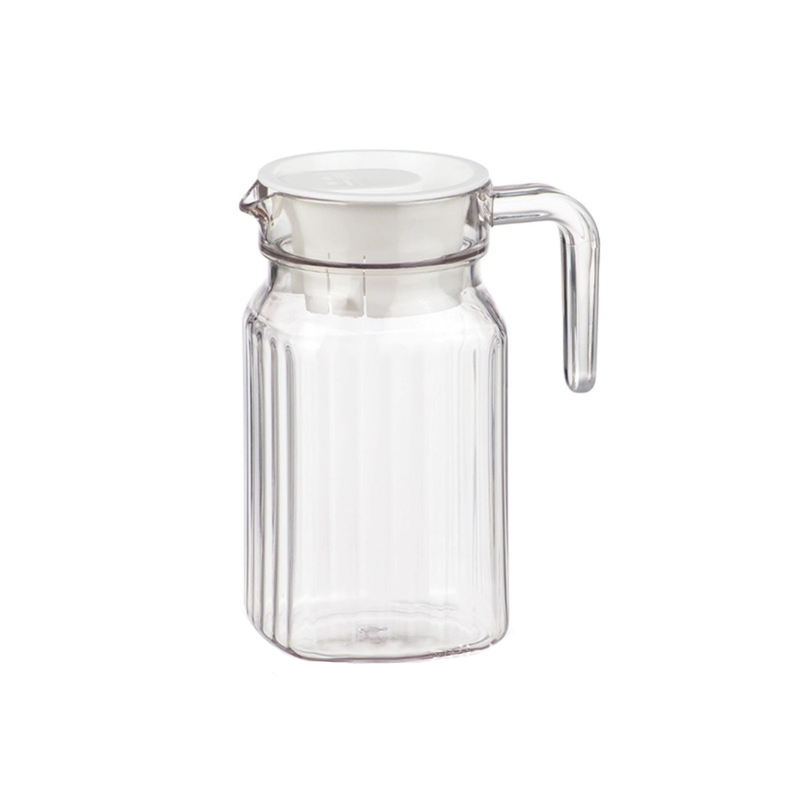 PC Decanter, Clear With White Lid