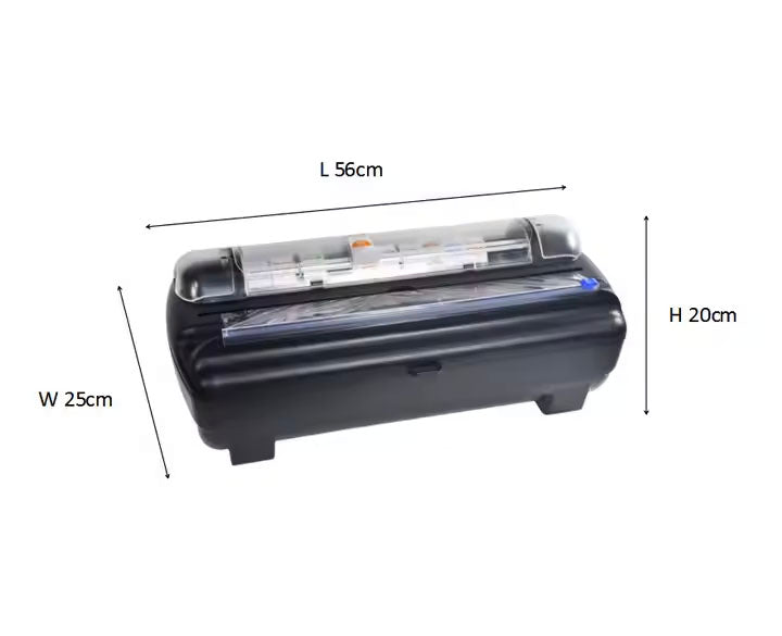 Professional Plastic wrap Cutter, 12" - 18" Film and Foil Dispenser / Cutter