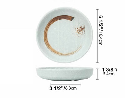 5.5" Melamine Light Green deep plate with golden pattern (JM16986LG/JM16987LG/JM16988LG) - Chefcoca