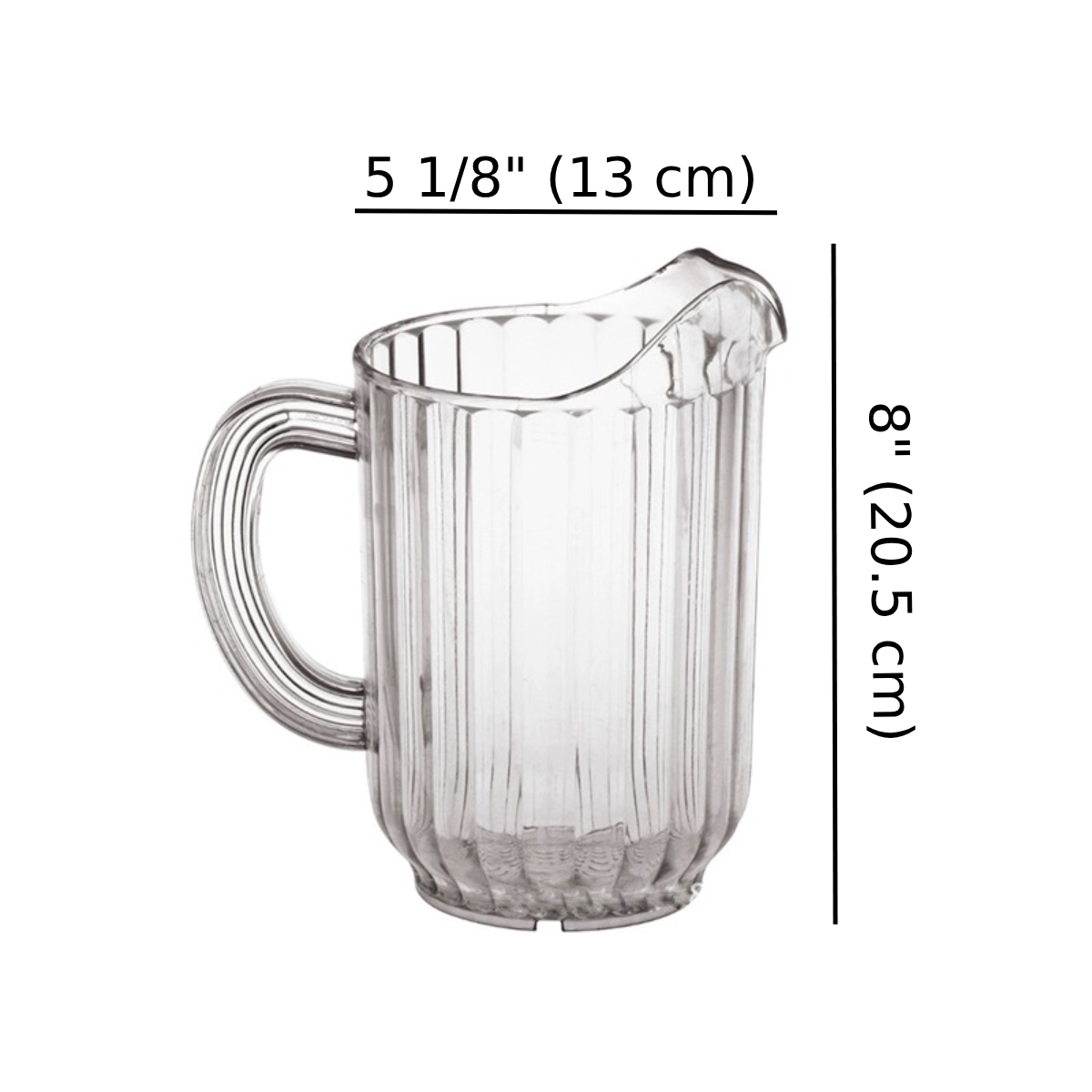 PC Water Pitcher, 1.8L/60oz