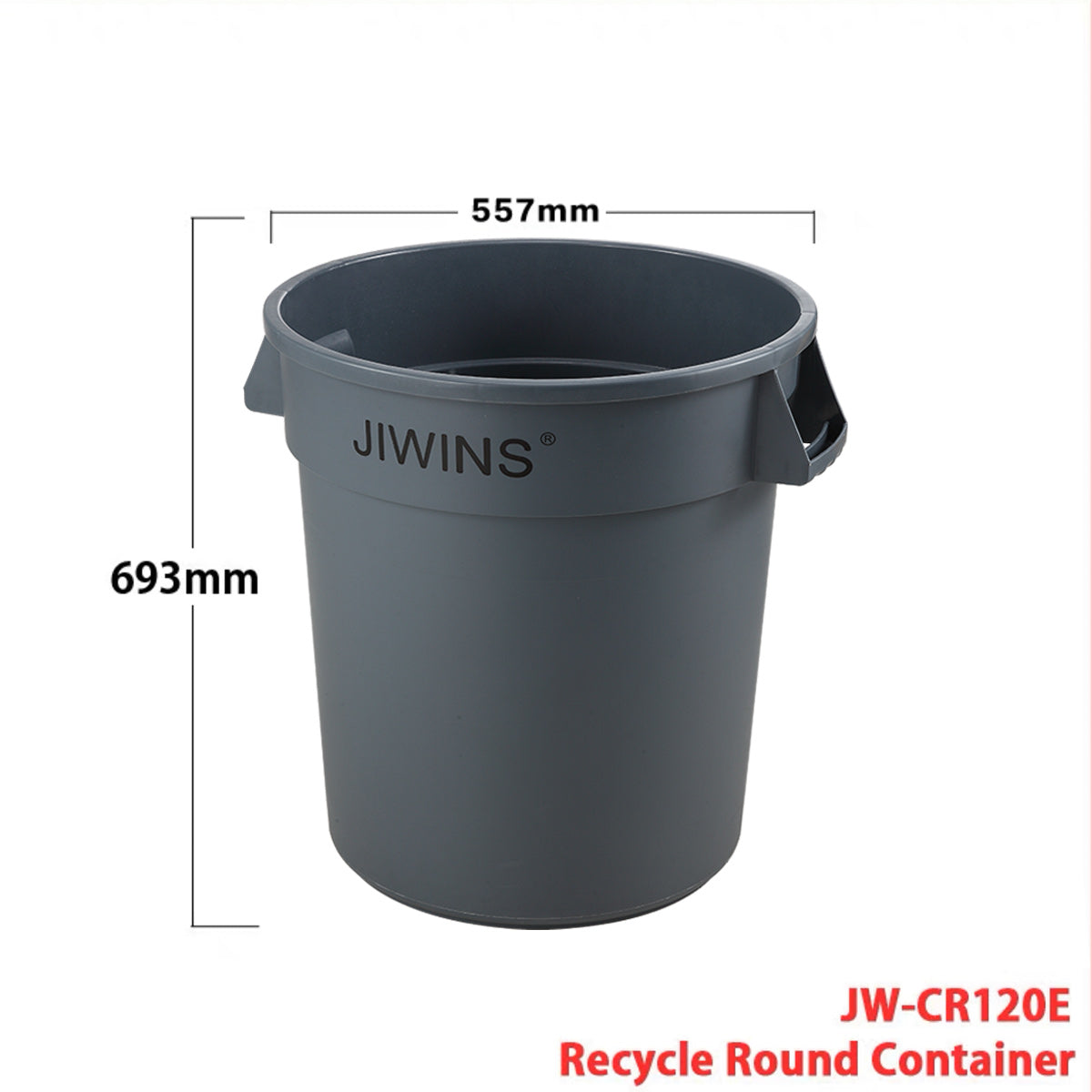 Heavy-Duty Round Trash Can, Lids are sold separately