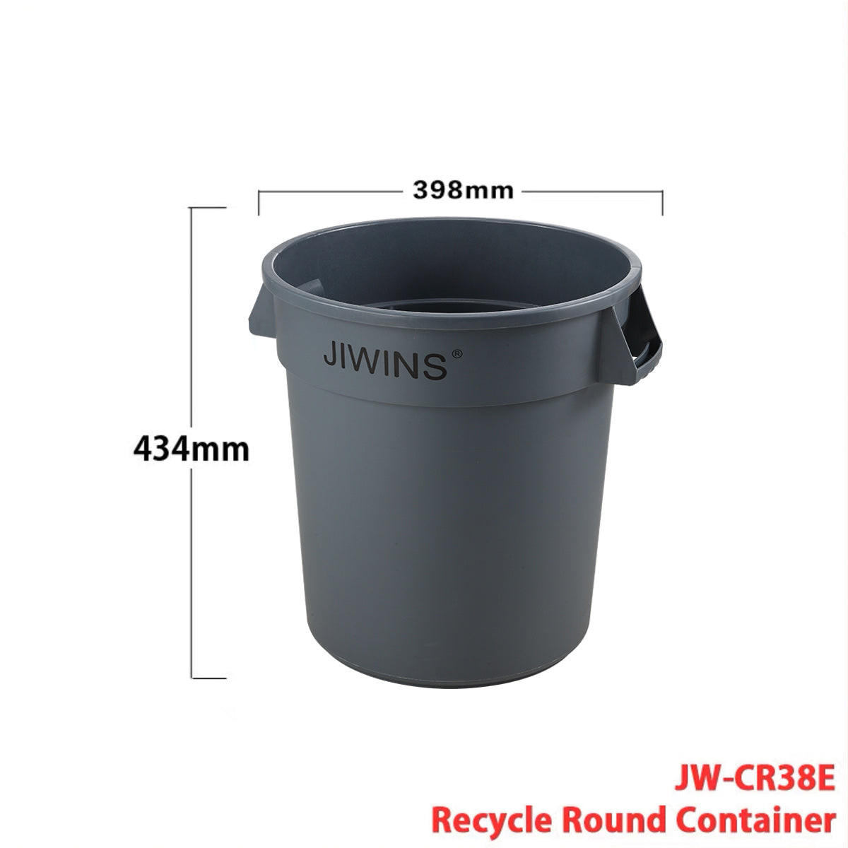 Heavy-Duty Round Trash Can, Lids are sold separately