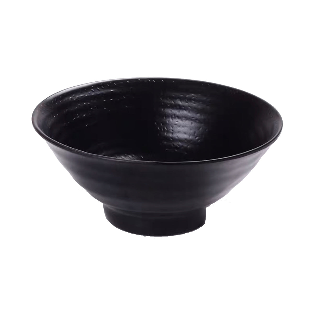 Matte Black Japanese Melamine Ramen Bowl (JW1006)