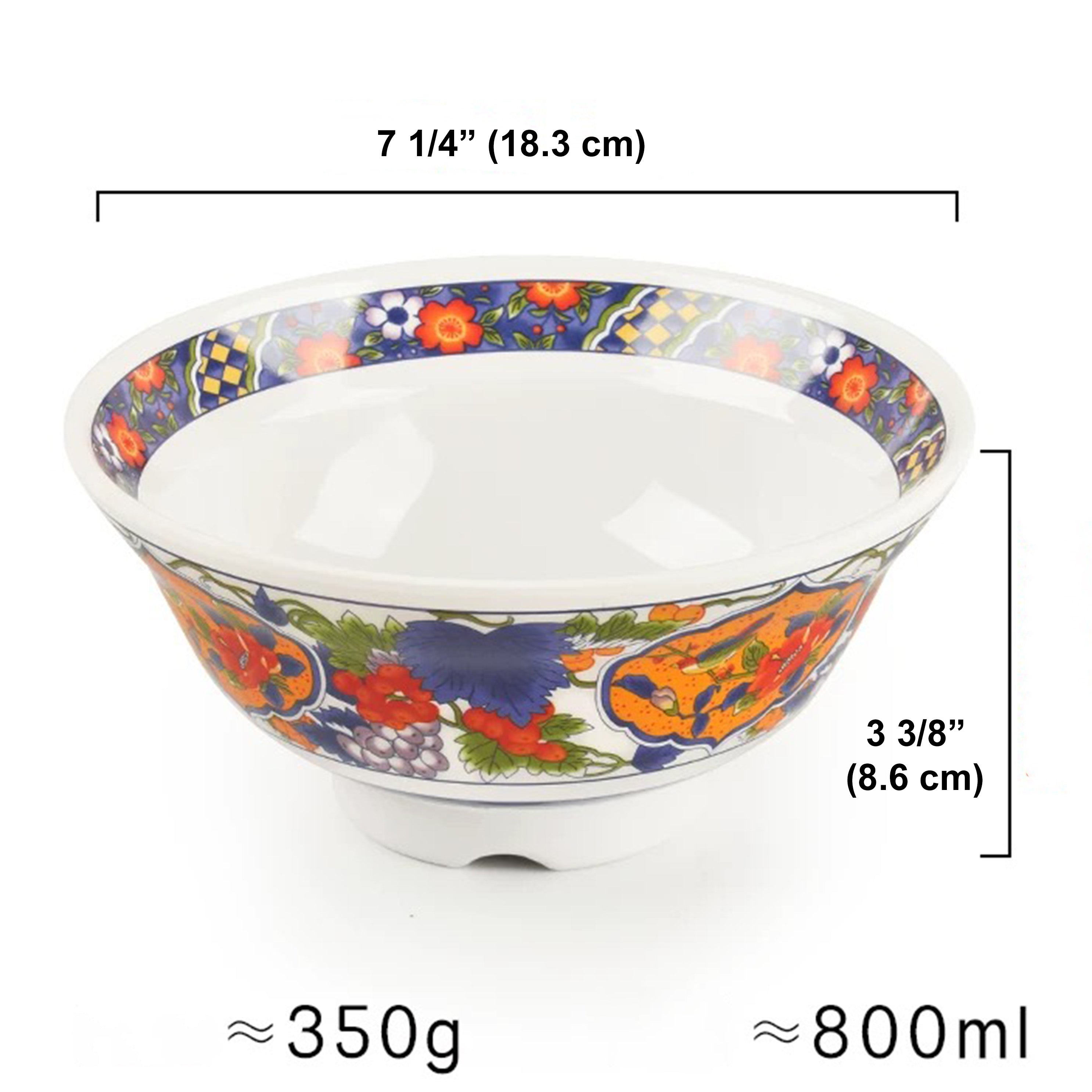 7 1/4" Dia Round Melamine Japanese Style Bowl (JYJ-004M)