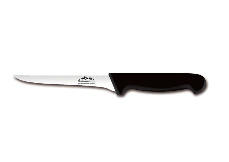 Sub-Equip High Carbon German Steel X50CrMoV15 alloy Boning Knife -6" Straight & Narrow Curved Blade (KP-64)