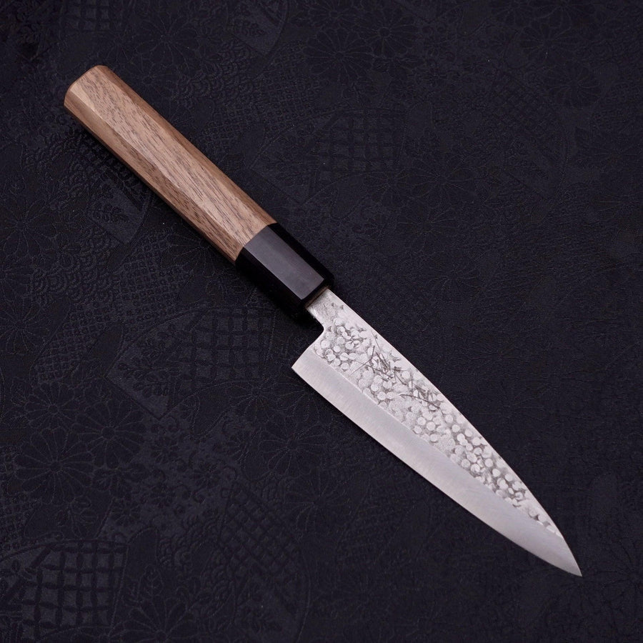 MUSASHI Kaisaki Silver Steel #3 Tsuchime Walnut Handle 120mm (011-120) - Chefcoca