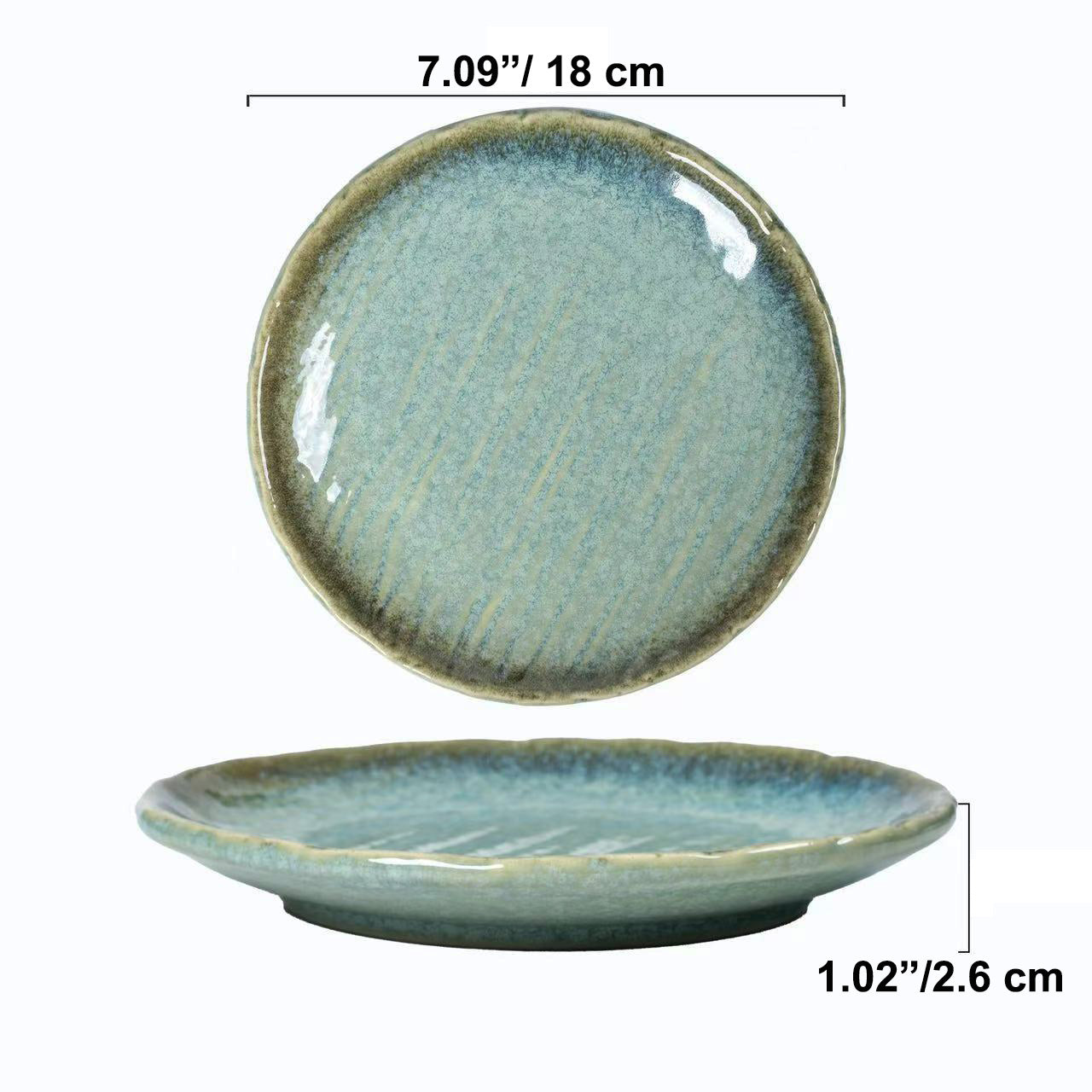 Chefco, 7" Green Plate, Ceramic (LB1803)