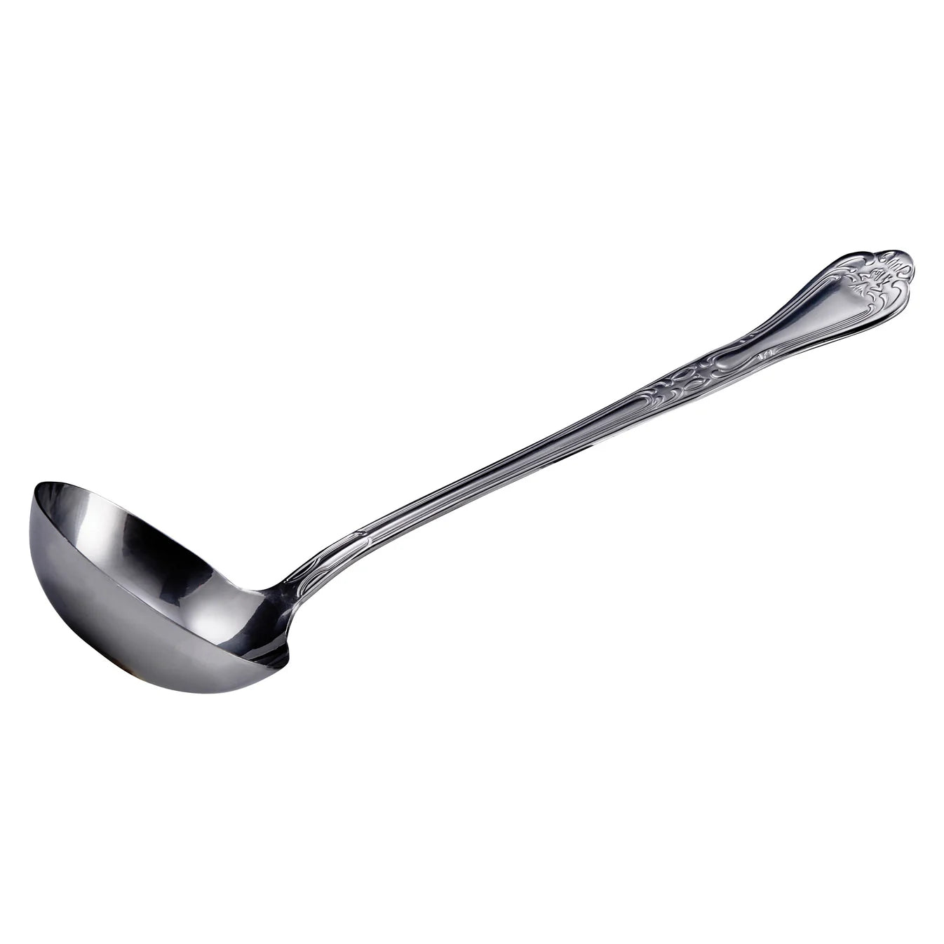 Chefco, LE-4S - 12" Gravy & Soup Ladle, 4 Ounce, Stainless Steel