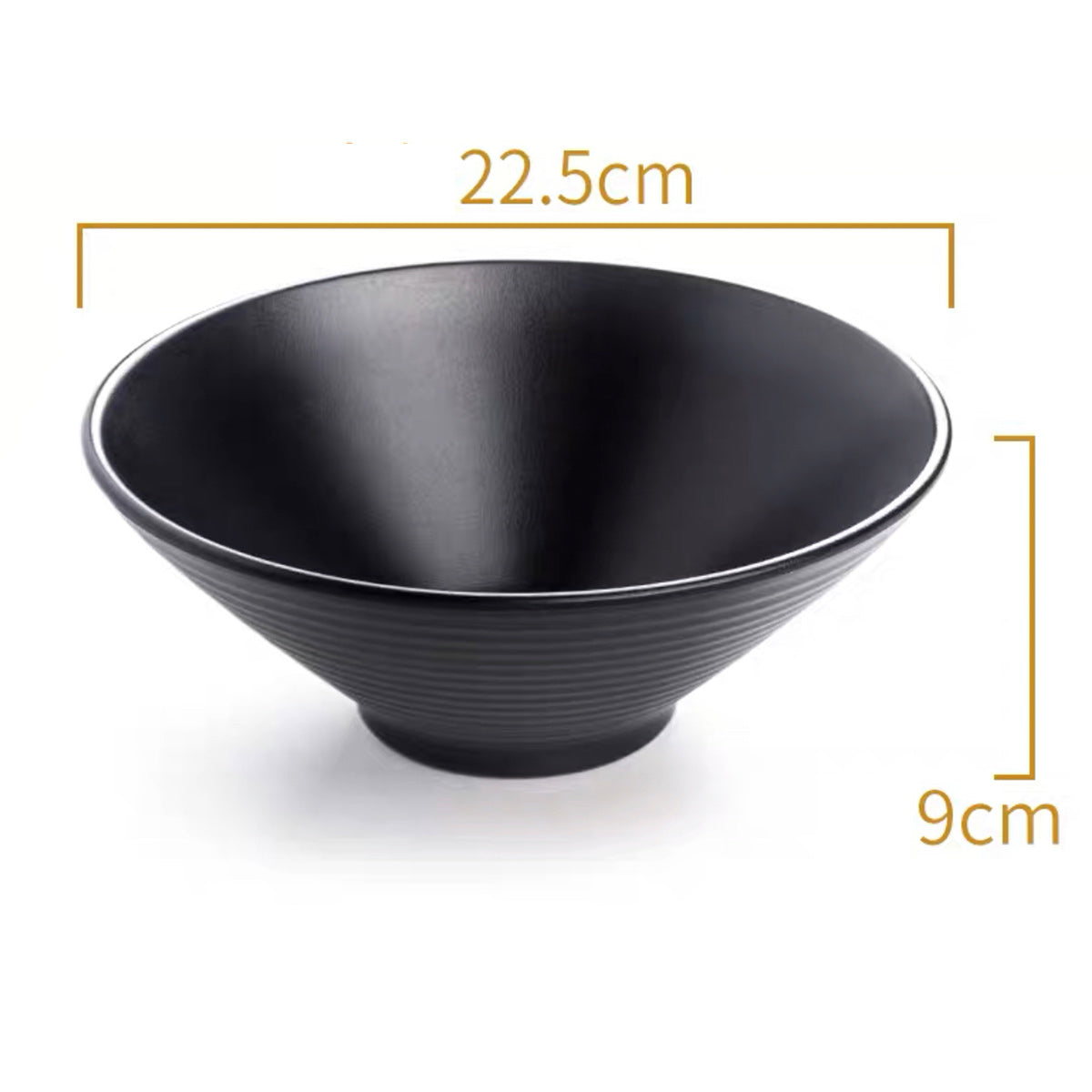 Parallel Lines Tapered Melamine Bowl (LJB008,LJB009)