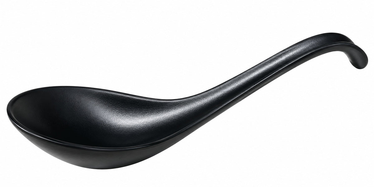 CHEFCO, Big Matte Black Spoon with Hooked Handle