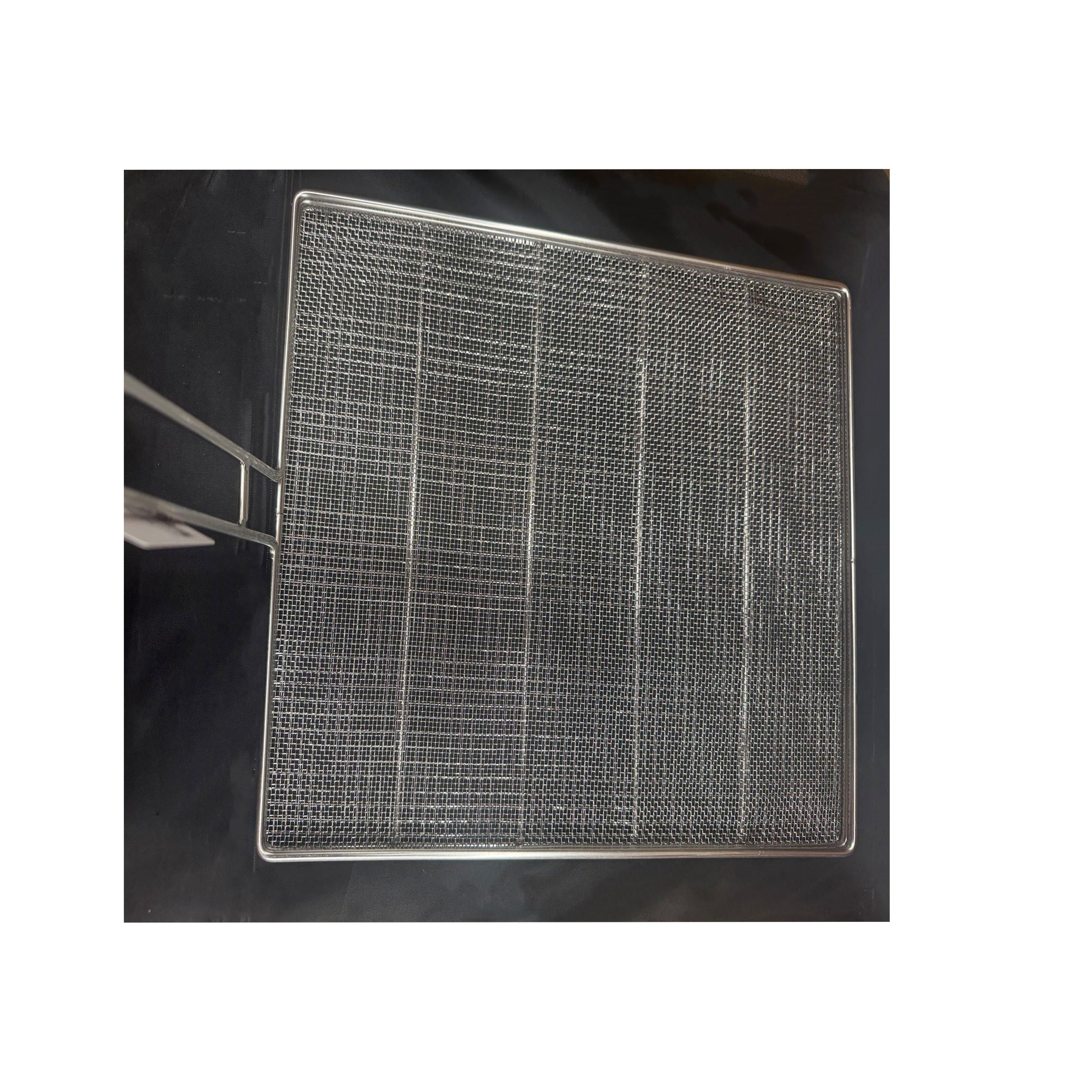 Stainless Steel Mesh Deep Fryer Filter/ Screen with handle, 13.5" x 13.5"