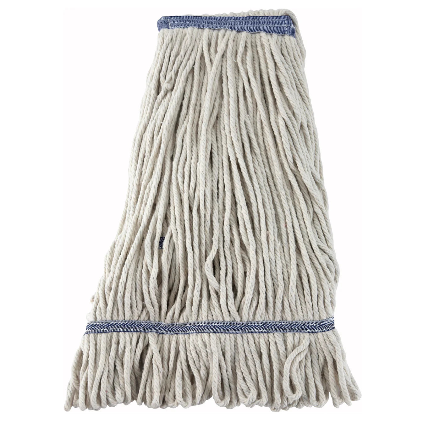 MOP-24W - Premium Cotton-Poly Blend Looped End Wet Mop Head - White - 24oz/680g