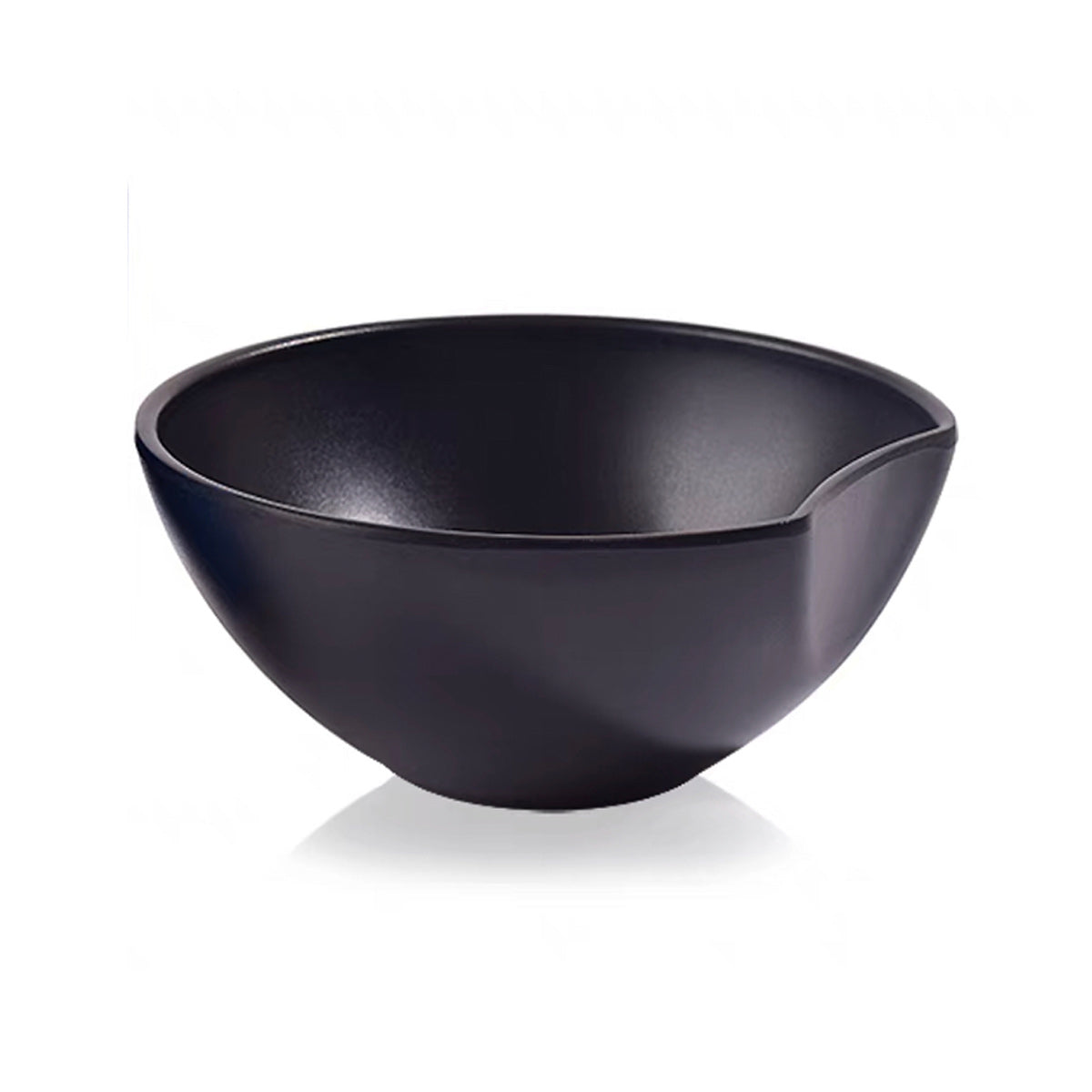 Abstract Matte Black Melamine Bowl (A1305/MS094)