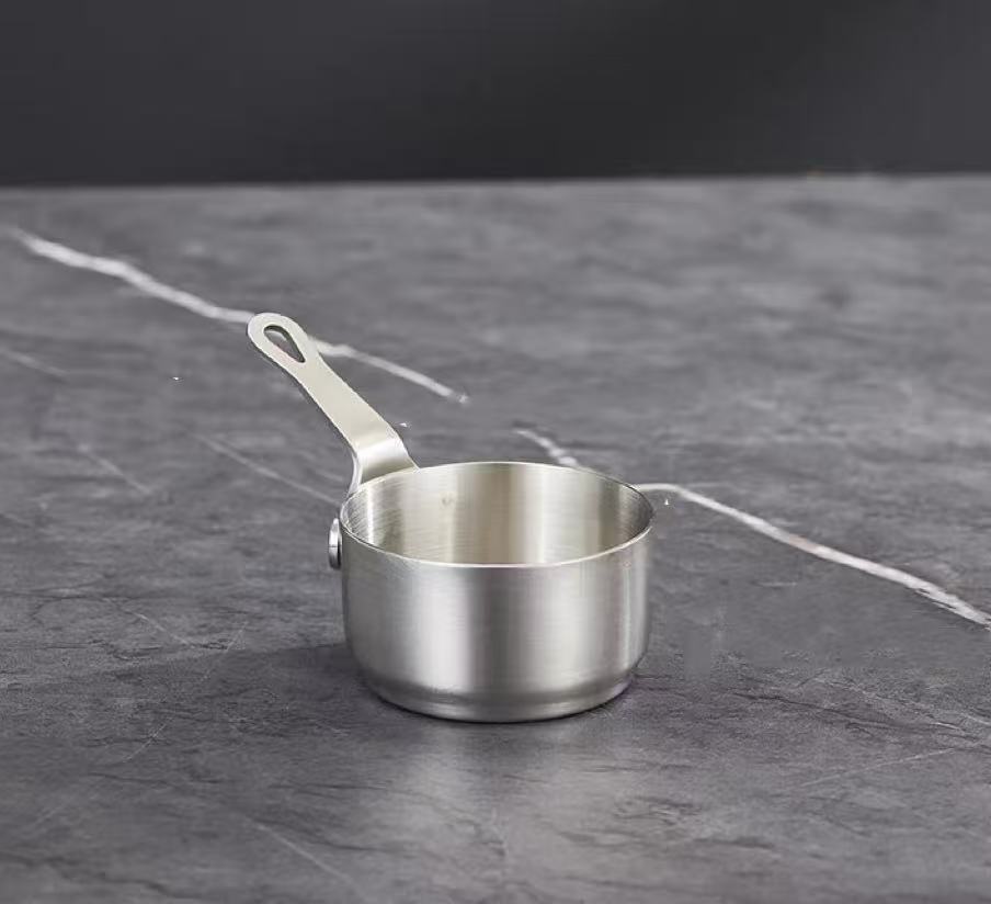 CHEFCO,MSP-50S, Silver Stainless Steel Mini Sauce Pan(5.2cm/2"Dia,3cm/1.2 High)50ML - Chefcoca
