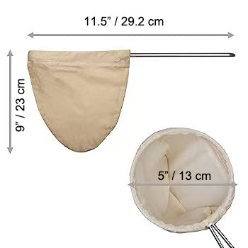 Chefco, Tea Filter Net with Stainless Steel Handle, Small (MTB-S)
