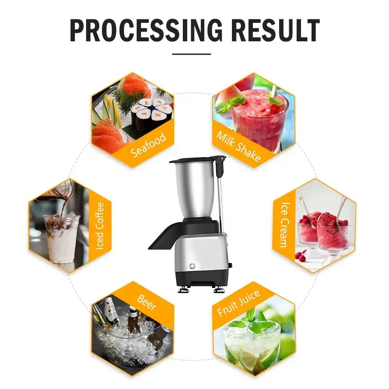 Stainless Steel Automatic Food and beverage ice shavings machine / 3L
