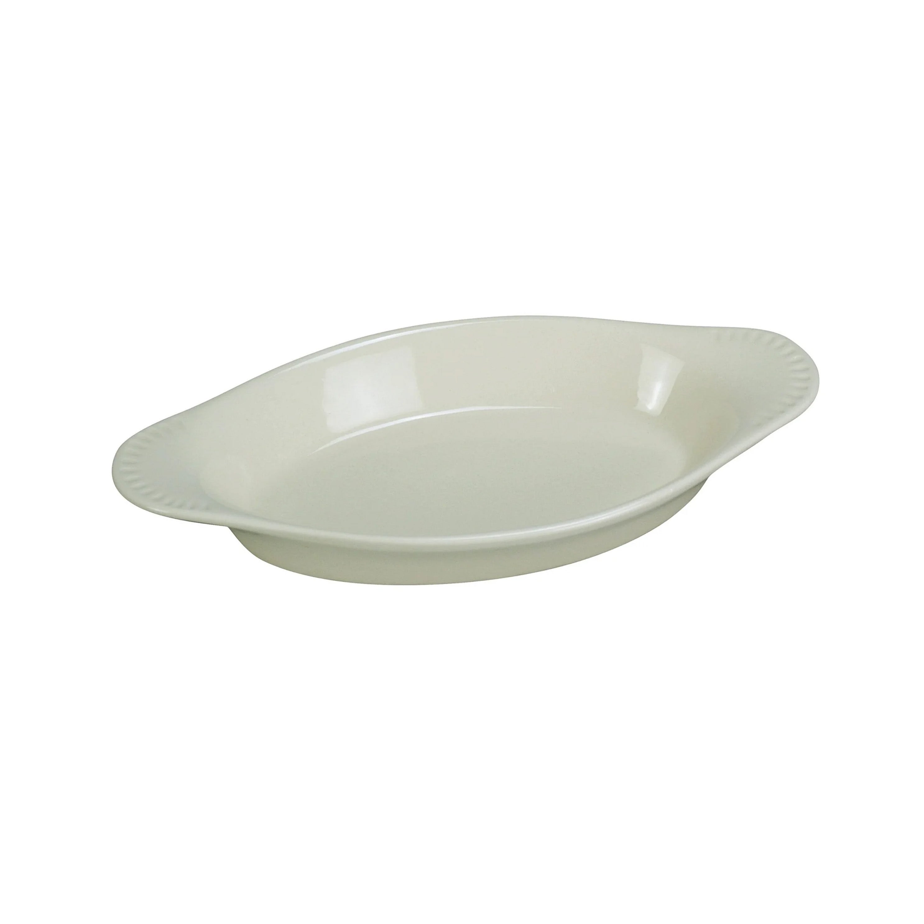 Chefco, OAG-12-WW, Welsh Rabbit Crock, Oval, 12 oz, 10" X 5.35" X 1.25", China, White