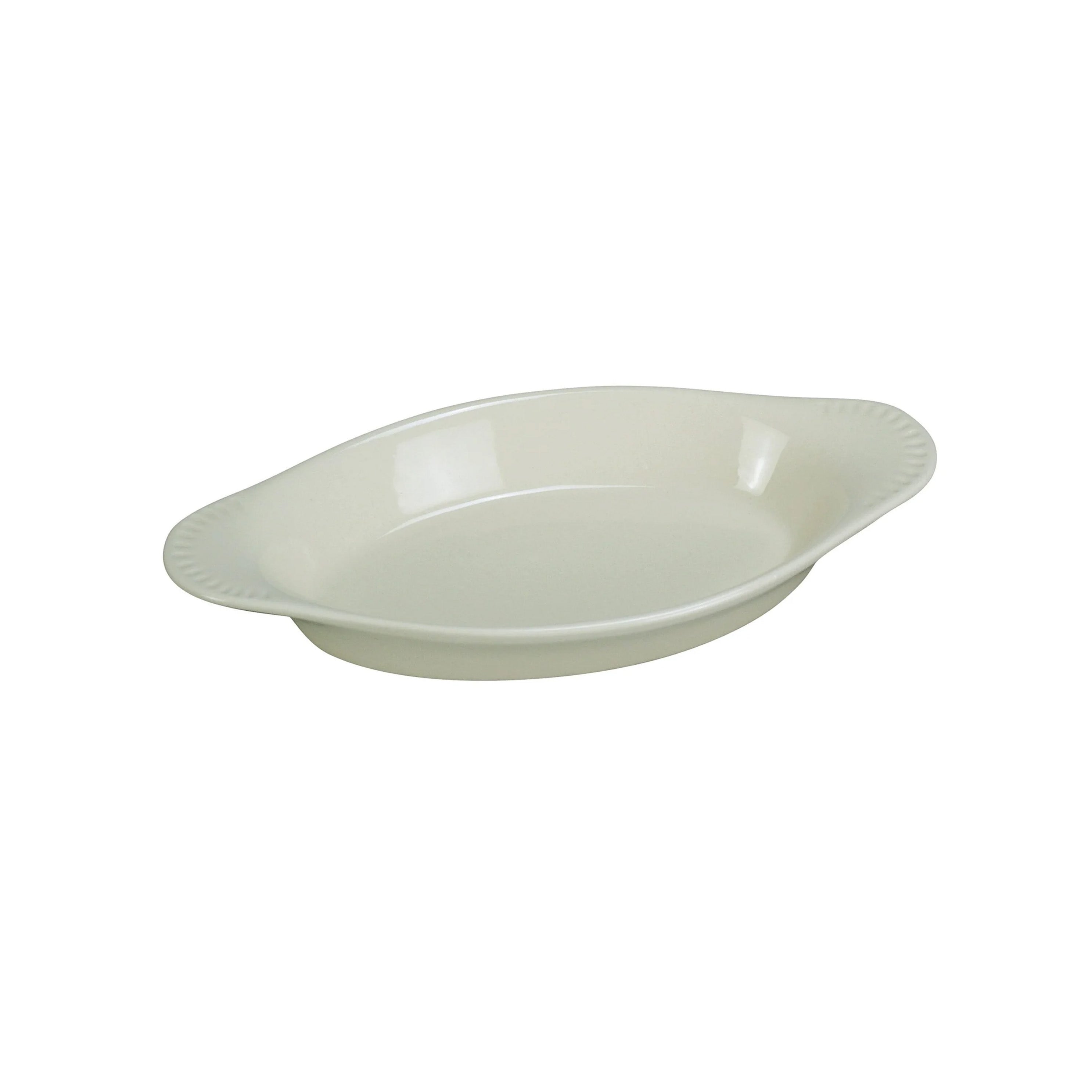 Chefco, OAG-8-WW, Welsh Rabbit Crock, Oval, 12 oz, 10" X 5.35" X 1.25", China, White