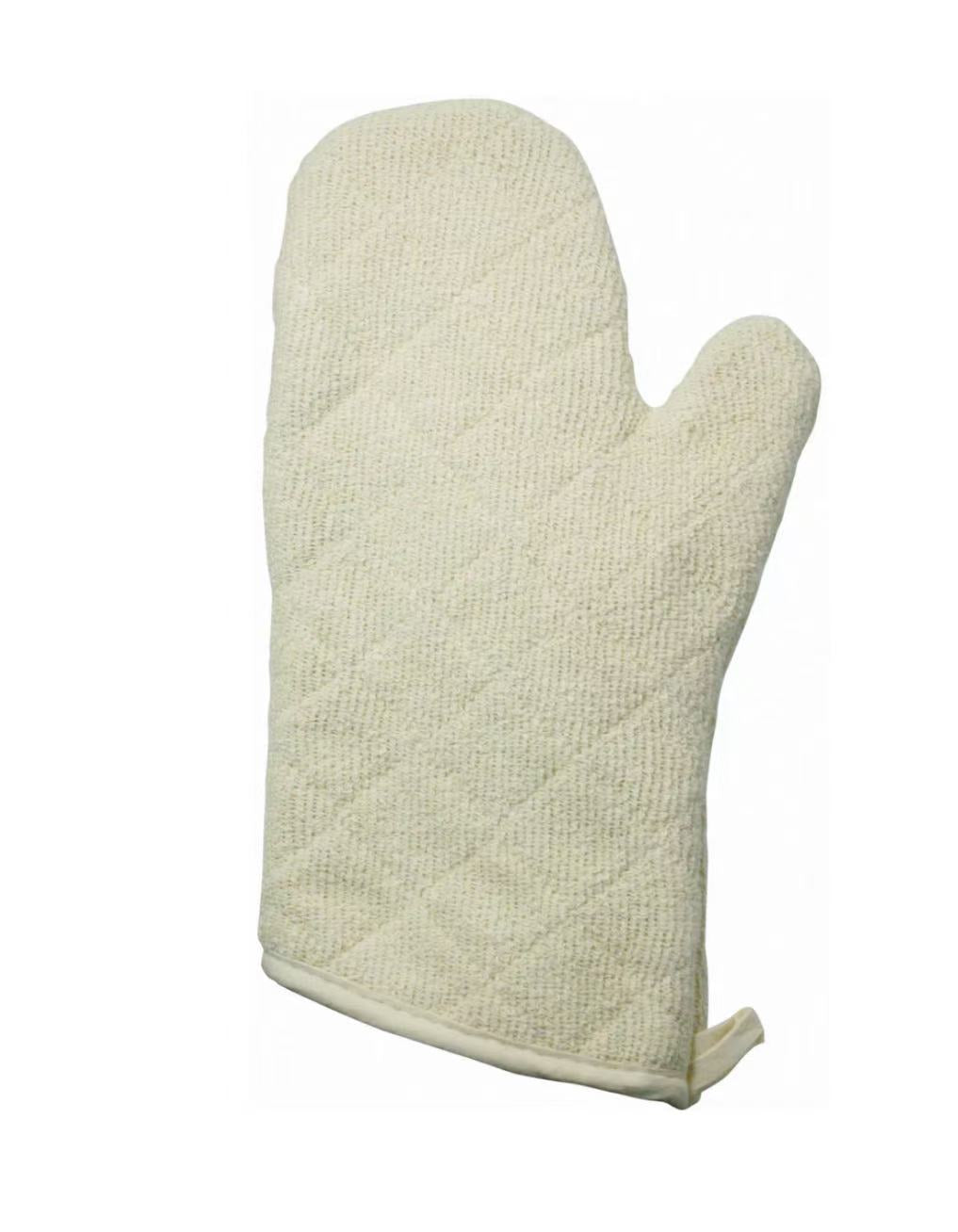 OMT-17 - Oven Mitt, Terry Cloth, Silicone Lining - 17"