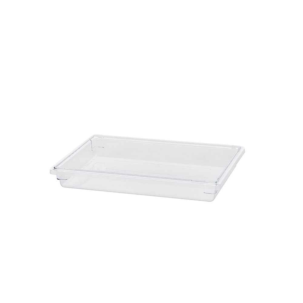 Clear Polycarbonate Heavy Weight Food Storage Box, 1.75 Gallon/6.6L, 18"x12"x3.5"H (P-072C)