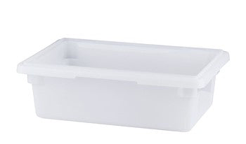 P-073P,White  Polypropylene Food Storage Box, Full Size,5 Gallon/19L,18"x26"x3-1/2" - Chefcoca