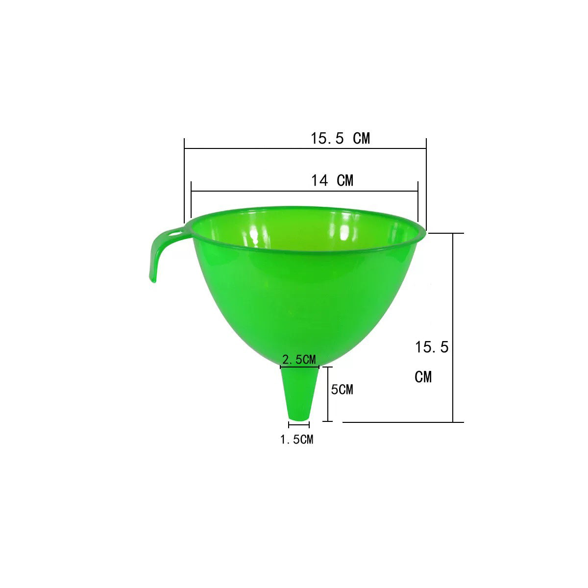 Plastic Funnel (Assorted Colours), PF-3 - Chefcoca