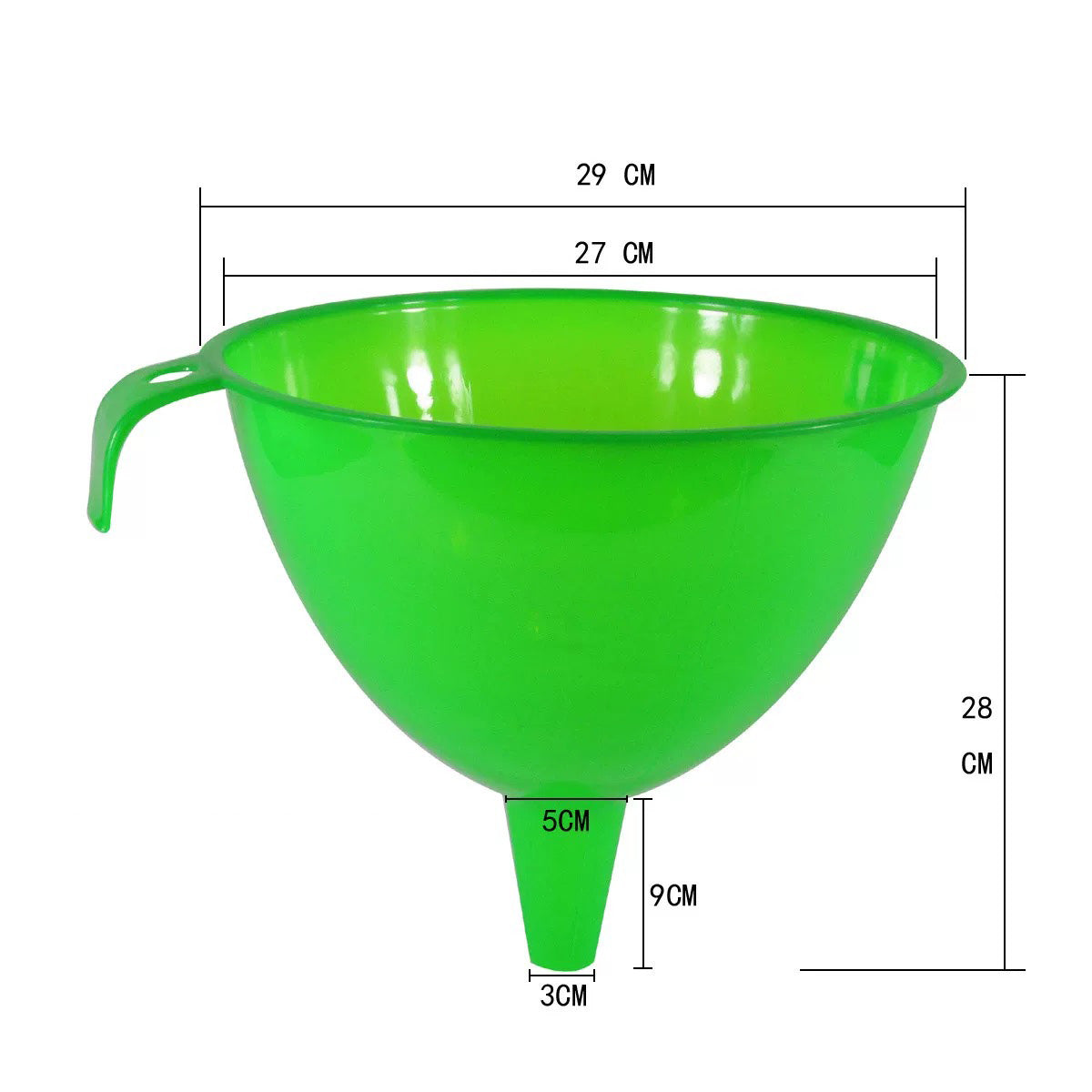 Plastic Funnel (Assorted Colours), PF-5 - Chefcoca