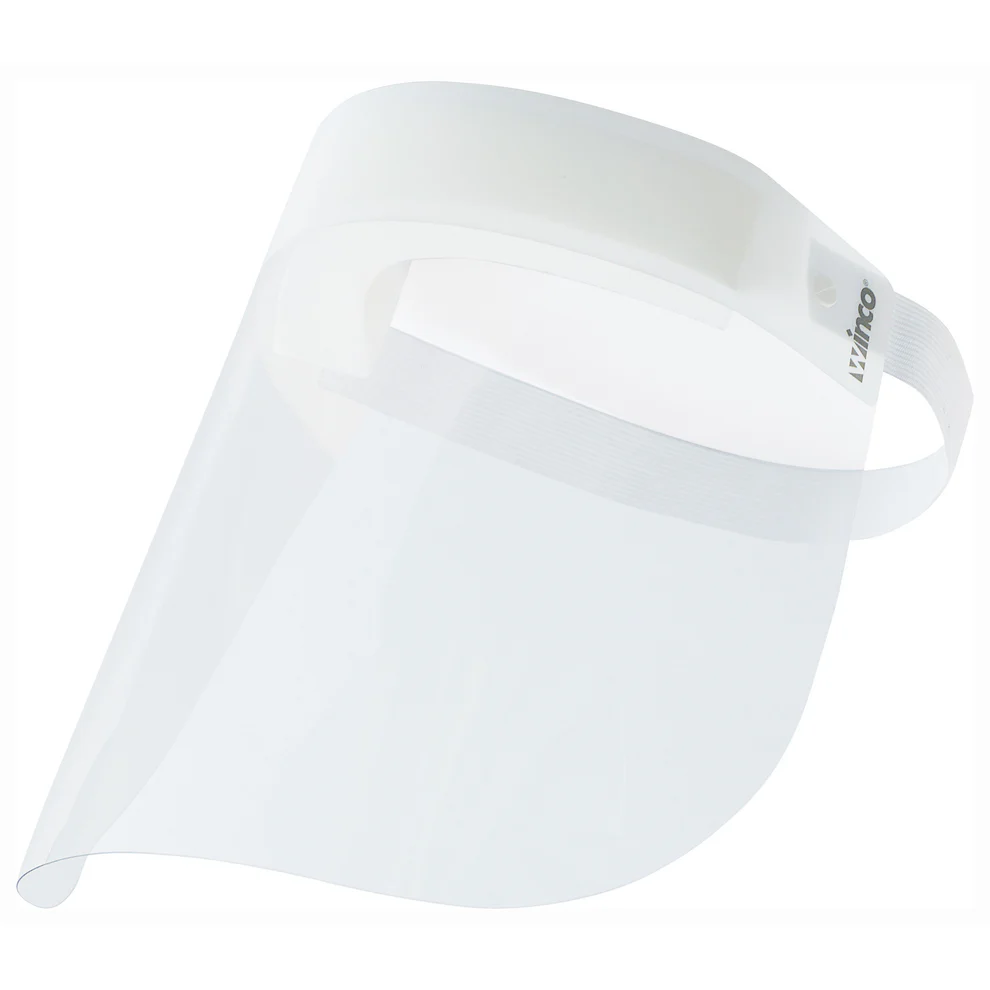 PFS-1 - Face Shield, 13”x8-1/2”, Anti-Splash, Anti-Fog, Elastic Headband, Plastic - Chefcoca