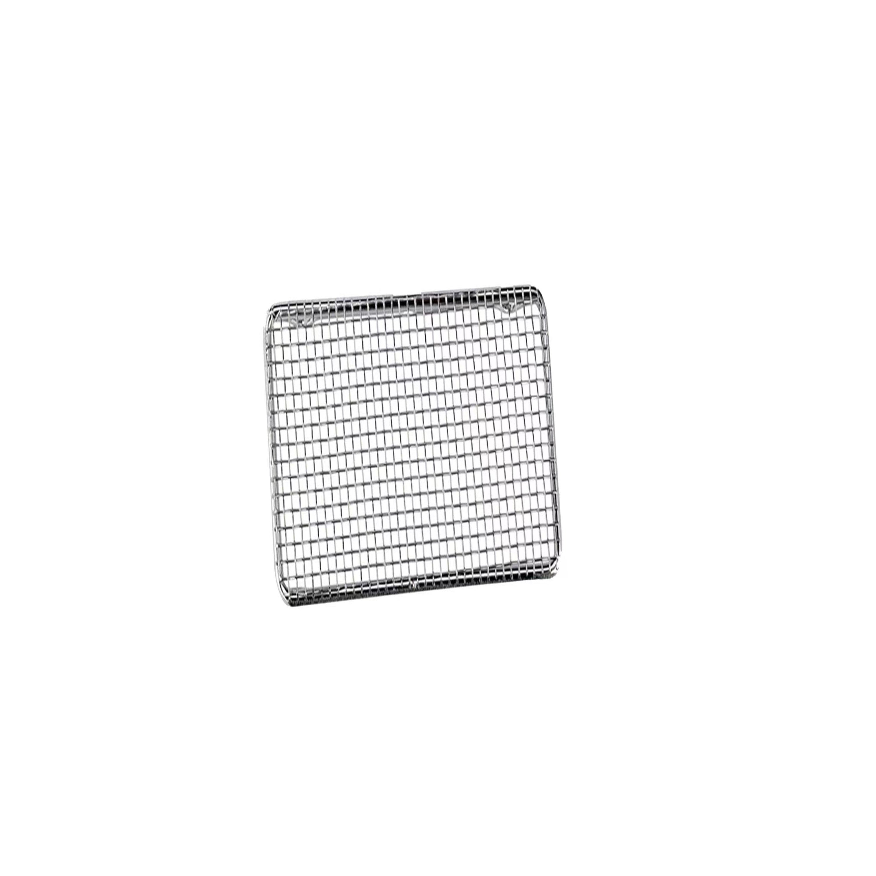 Grille de refroidissement/grille de casserole en demi-lune chromée pour table à vapeur (8" x 4")