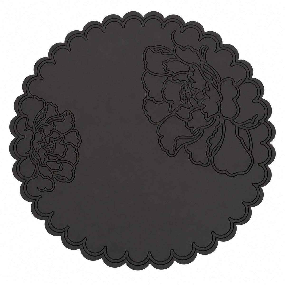 Chefco, PP-G/PP-6.5,  6.5"Silicone Drink Coasters, Vintage Flower Design Coffee Mug Coasters,Anti-Slip Cup Coasters - Chefcoca