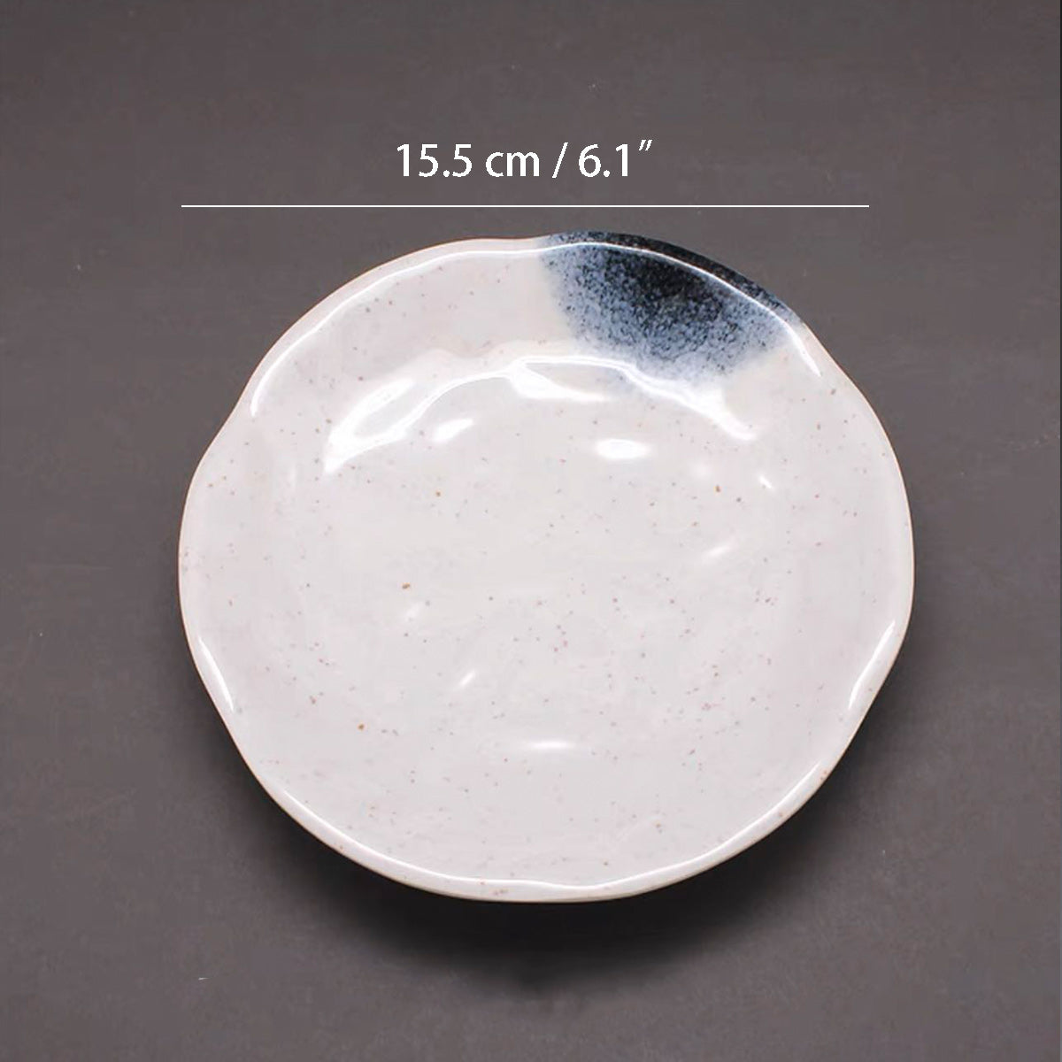 Dark Blue Ombre Hammered Pattern Melamine Small Plate (PY6003K) - Chefcoca