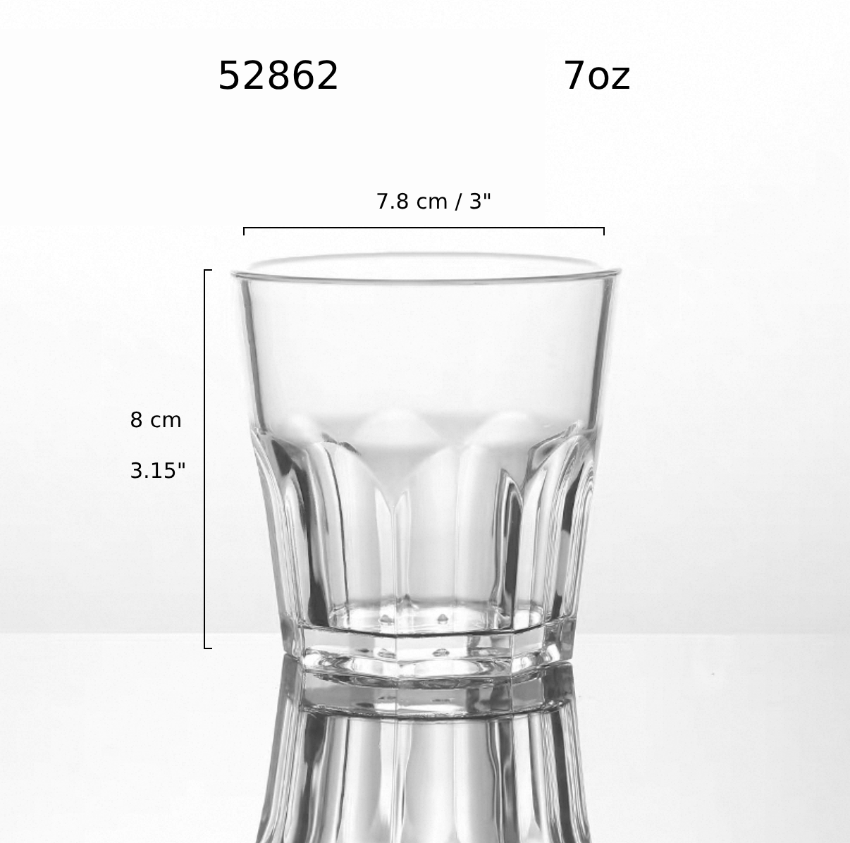 Pasabahce,52862,Casablanca rocks Glass, 7oz/207ml
